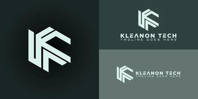 Abstract initial hexagon letter KT or TK logo in soft green color isolated on multiple background colors. The logo is suitable for software technology company logo design inspiration templates. vector