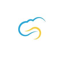 cloud template logo vector