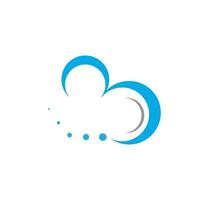 cloud template logo vector