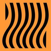 a black and orange striped pattern on an orange background vector
