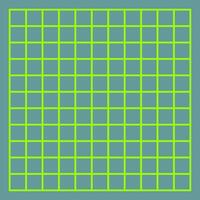Cutting mat with symmetrical guide lines, a grid of squares with green lines vector