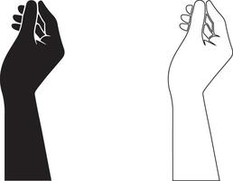 Hand abstract illustrator eps 10 vector