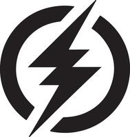 Power lightning logo icon illustration eps 10 vector