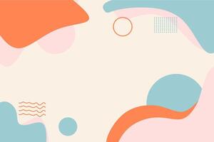 Colorful abstract creative background with trendy style vector