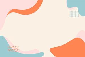 Colorful abstract creative background with trendy style vector