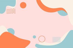 Colorful abstract creative background with trendy style vector