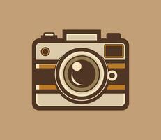 A Vintage Camera in Muted Browns, Grays, and Sepia Tones vector