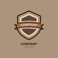 A Vintage Badge Logo of Muted Browns, Grays, and Sepia Tones vector