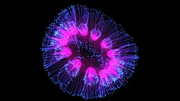 Vibrant Light Burst in Abstract Motion High Definition for digital art enthusiasts video