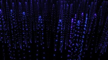 Illuminated Glowing Graphic Element Shape Particles Background video