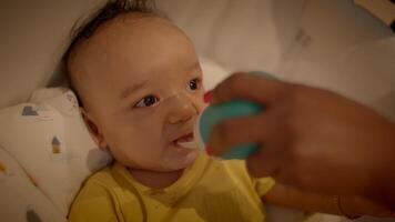 Playful Infant Baby Child Playing Inside at Home video