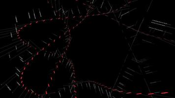Abstract Motion Graphic Animation of Illumniated Lines and Dots Background video