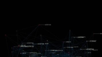 Abstract Motion Graphic Animation of Illumniated Lines and Dots Background video
