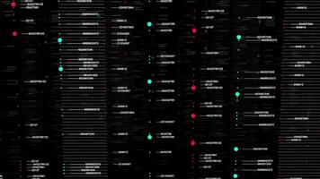 Data Code Numbers Network Information Animation Background video