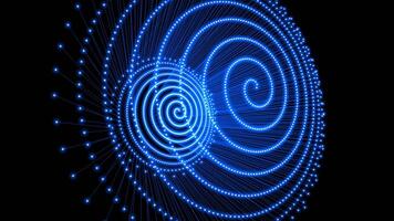 Illuminated Glowing Graphic Element Shape Particles Background video