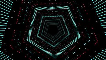 Illuminated Glowing Graphic Element Shape Particles Background video