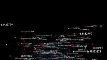 Data Code Numbers Network Information Animation Background video