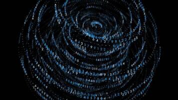 Data Code Numbers Network Information Animation Background video