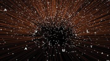 Illuminated Glowing Graphic Element Shape Particles Background video