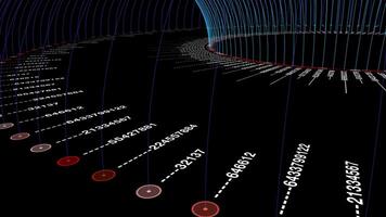 Data Code Numbers Network Information Animation Background video