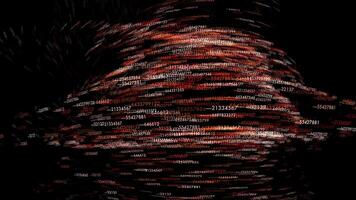 Illuminated Glowing Graphic Element Shape Particles Background video