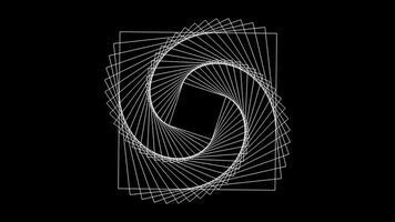 konstnärlig svart bakgrund med vit geometrisk mönster video