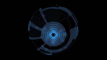 Illuminated Glowing Graphic Element Shape Particles Background video