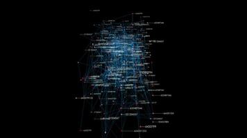 resumen movimiento gráfico elementos formación y formando fondo video