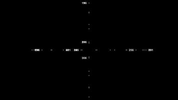 Digital HUD Data Display for futuristic tech monitoring and precision navigation video