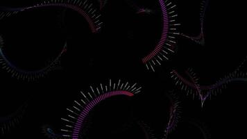 A computergenerated snake image on black background video