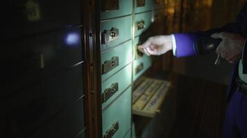 A secure bank vault holds valuable cash and assets for investment, ensuring safety and protection video