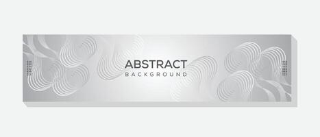 A template for a social media cover banner featuring an abstract technological design vector