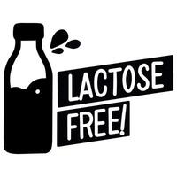 Lactose free icon banner design vector