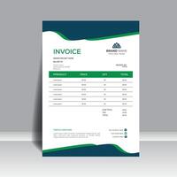 Business style invoice template unique stylish design for your project. vector