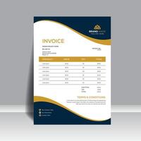 Creative and Minimal Design for Corporate invoice vector
