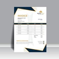 New Invoice design in completely new style, For your company. vector