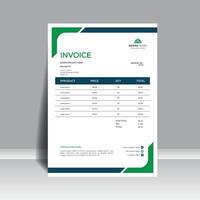 Unique creative professional invoice bill form business invoice accounting vector