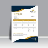 Innovative and Simple Corporate Invoice Design vector