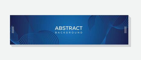 A template for a social media cover banner featuring an abstract technology design vector