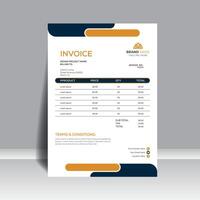 Creatively designed Invoice featuring imaginative color schemes. For your company. vector