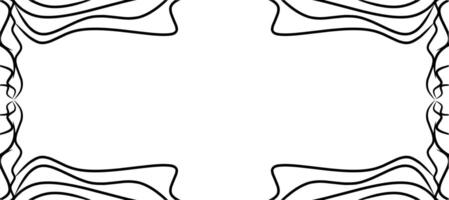 striped frame that has black color vector