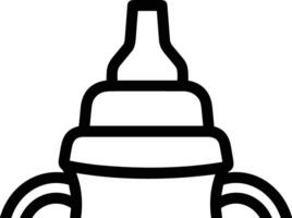 Bottle drink icon symbol image. Illustration of the drink water bottle glass design image vector
