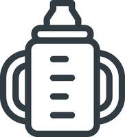 Bottle drink icon symbol image. Illustration of the drink water bottle glass design image vector