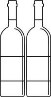 Bottle drink icon symbol image. Illustration of the drink water bottle glass design image vector