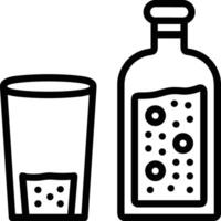Bottle drink icon symbol image. Illustration of the drink water bottle glass design image vector