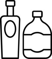 Bottle drink icon symbol image. Illustration of the drink water bottle glass design image vector