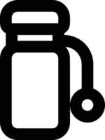 Bottle drink icon symbol image. Illustration of the drink water bottle glass design image vector