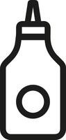 Bottle drink icon symbol image. Illustration of the drink water bottle glass design image vector