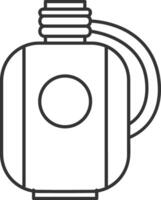Bottle drink icon symbol image. Illustration of the drink water bottle glass design image vector