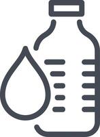 Bottle drink icon symbol image. Illustration of the drink water bottle glass design image vector